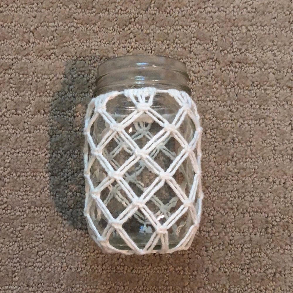 Macrame vase
